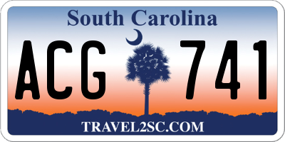SC license plate ACG741