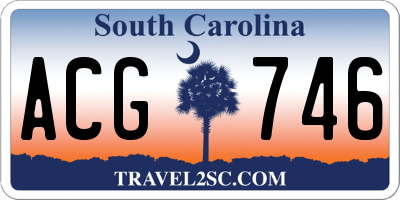 SC license plate ACG746