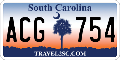 SC license plate ACG754