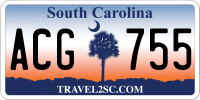SC license plate ACG755