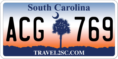SC license plate ACG769