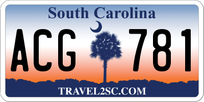 SC license plate ACG781