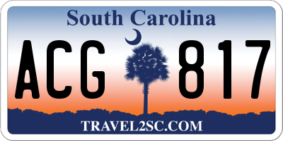 SC license plate ACG817