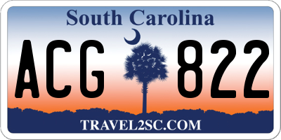 SC license plate ACG822