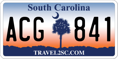 SC license plate ACG841