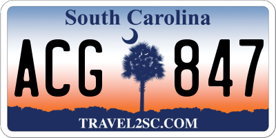 SC license plate ACG847