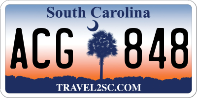 SC license plate ACG848