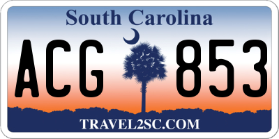 SC license plate ACG853