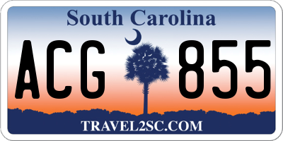 SC license plate ACG855