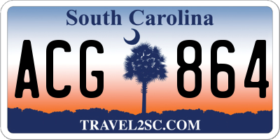 SC license plate ACG864