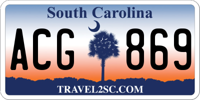 SC license plate ACG869