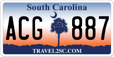 SC license plate ACG887