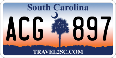 SC license plate ACG897