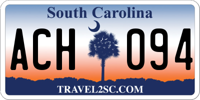 SC license plate ACH094