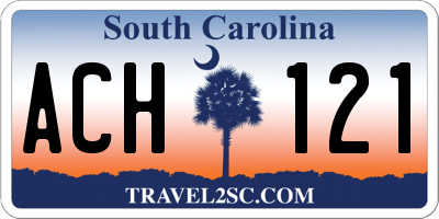 SC license plate ACH121