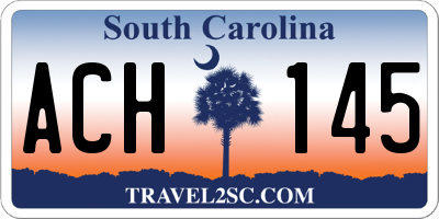 SC license plate ACH145