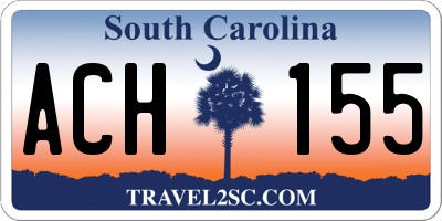 SC license plate ACH155