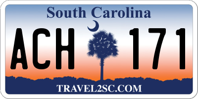 SC license plate ACH171
