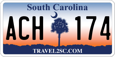 SC license plate ACH174