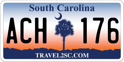 SC license plate ACH176