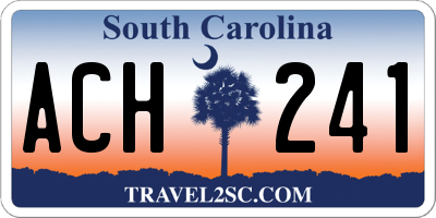 SC license plate ACH241