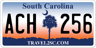SC license plate ACH256