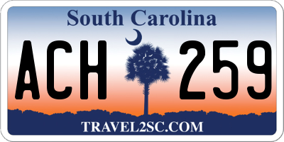 SC license plate ACH259