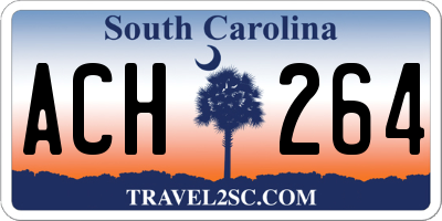 SC license plate ACH264
