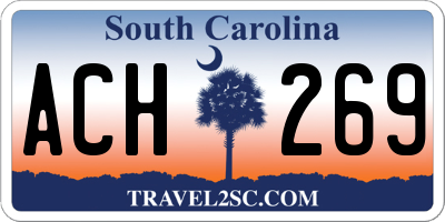 SC license plate ACH269