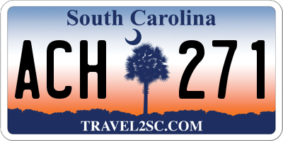 SC license plate ACH271