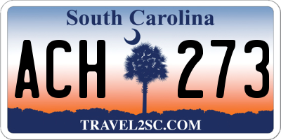 SC license plate ACH273