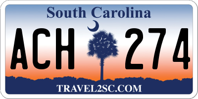 SC license plate ACH274