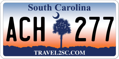 SC license plate ACH277