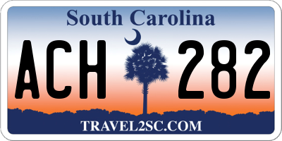 SC license plate ACH282