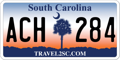SC license plate ACH284