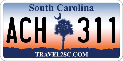 SC license plate ACH311