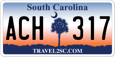 SC license plate ACH317