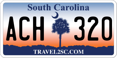 SC license plate ACH320