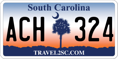 SC license plate ACH324