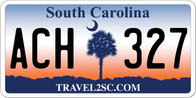 SC license plate ACH327