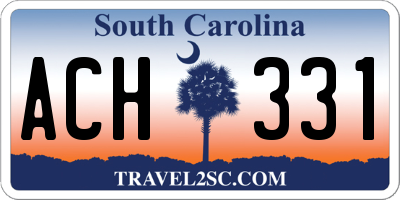 SC license plate ACH331