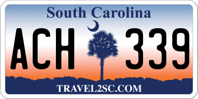 SC license plate ACH339