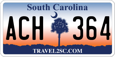 SC license plate ACH364