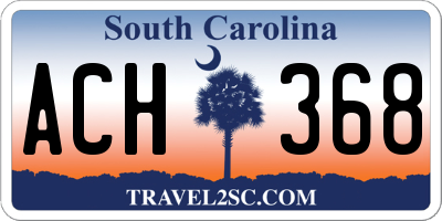 SC license plate ACH368