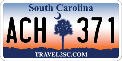 SC license plate ACH371
