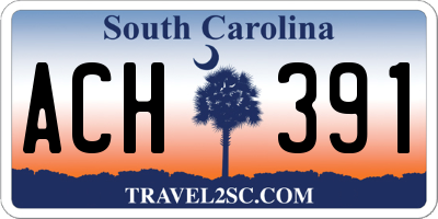 SC license plate ACH391