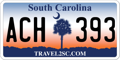 SC license plate ACH393