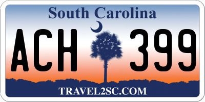 SC license plate ACH399
