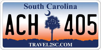 SC license plate ACH405