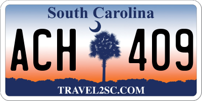 SC license plate ACH409